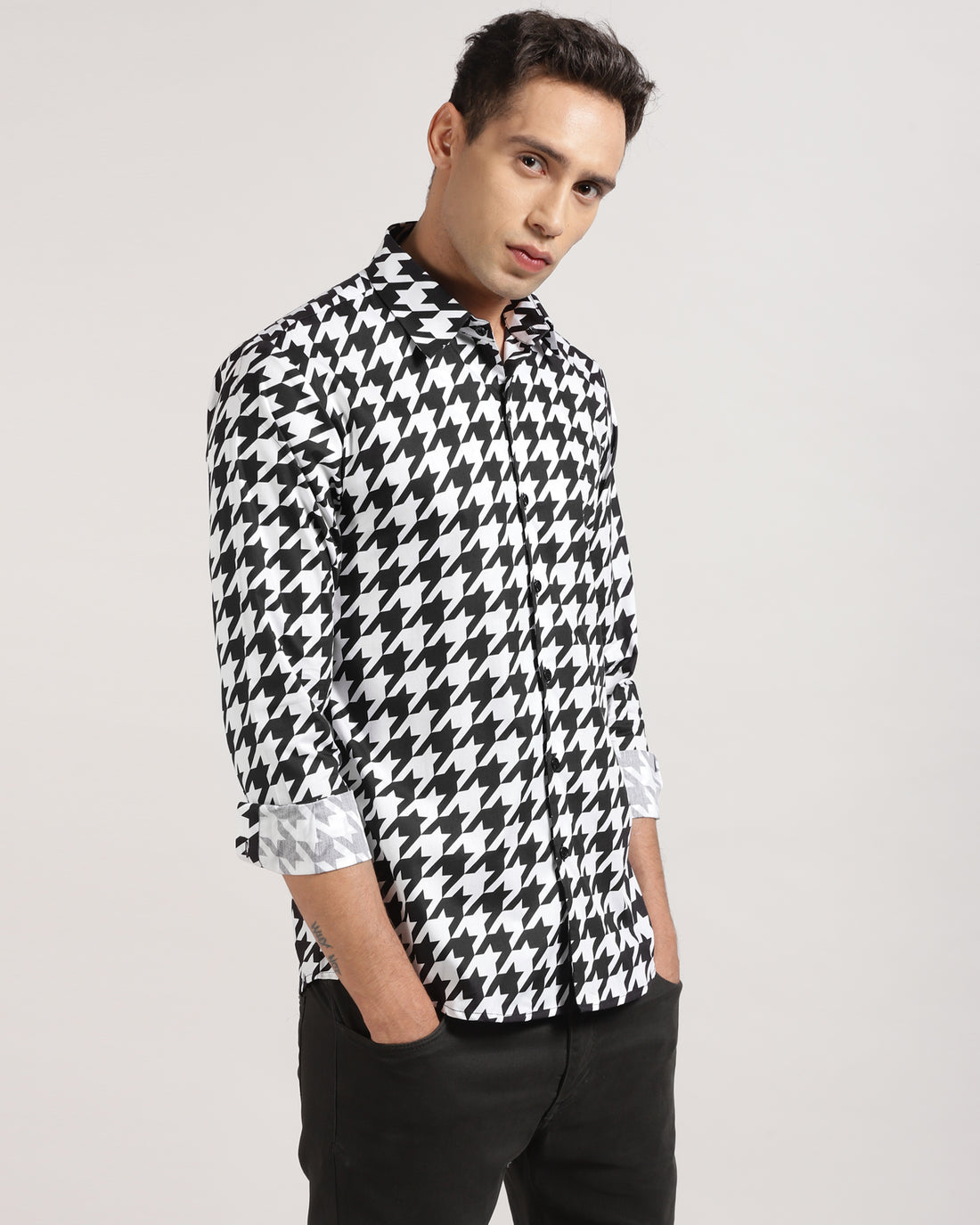 Designer Cotton Print Shirt for Men