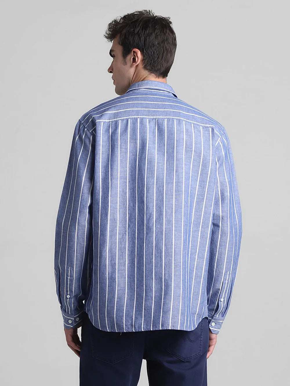 Breeze Striped Cotton-Linen Shirt