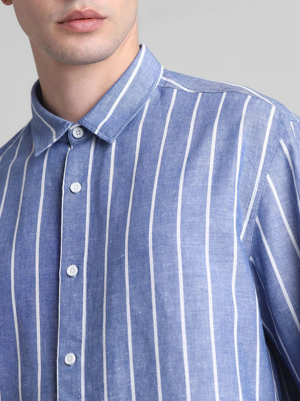 Breeze Striped Cotton-Linen Shirt