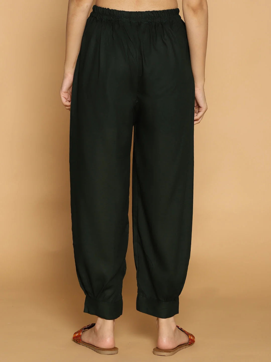 BottleGreen Rayon AfghaniSalwar