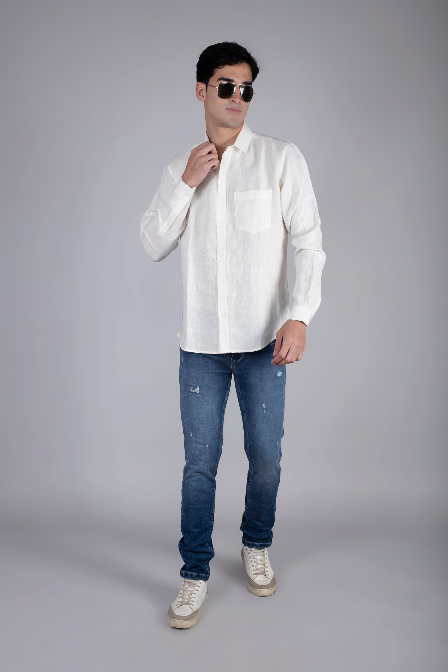 Pure Linen. Pure Class. The White Shirt That Does It All.