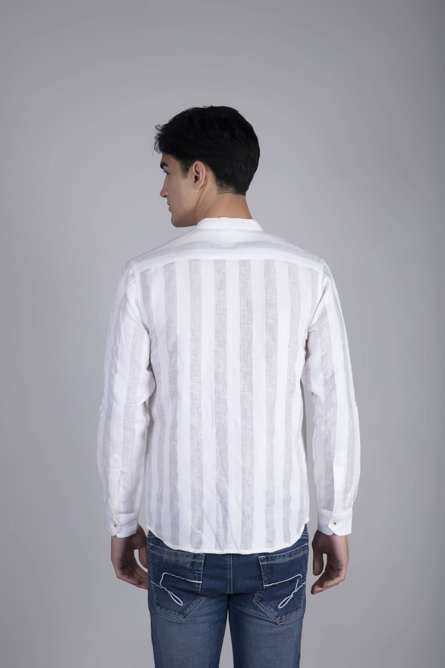Cotton Linen Striped shirt