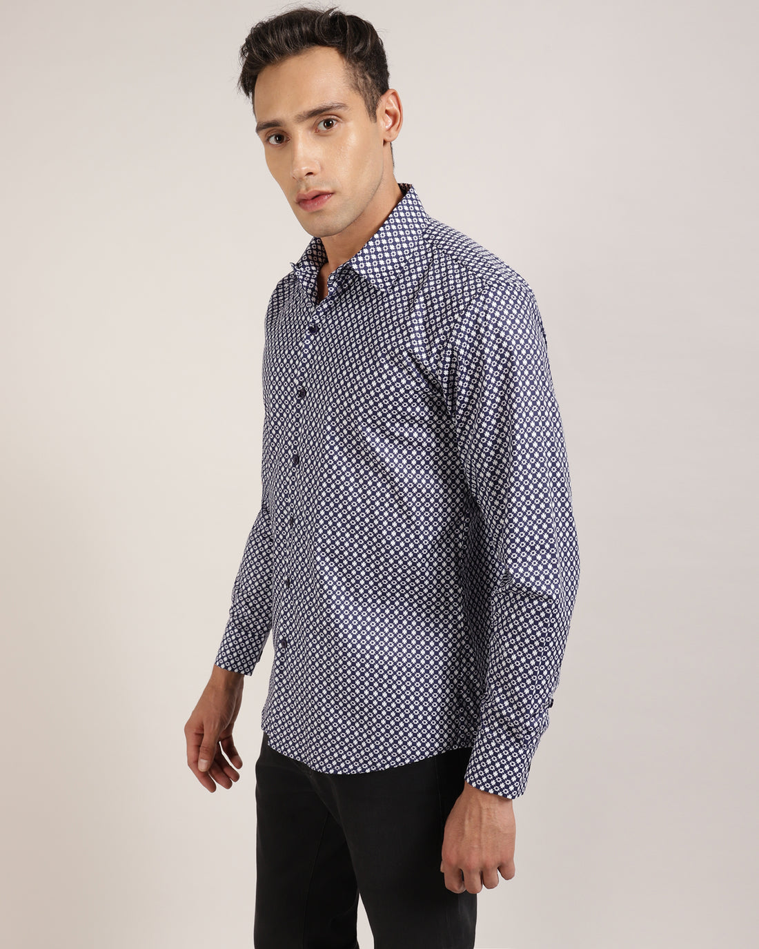 Stylish Printed Cotton Shirt for Men