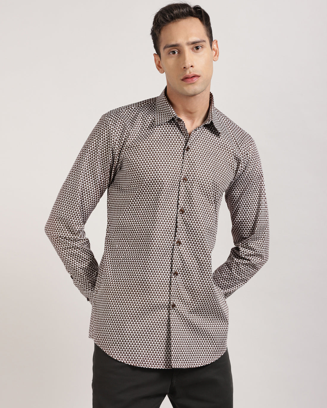 Geometric Pattern print Shirt for Men
