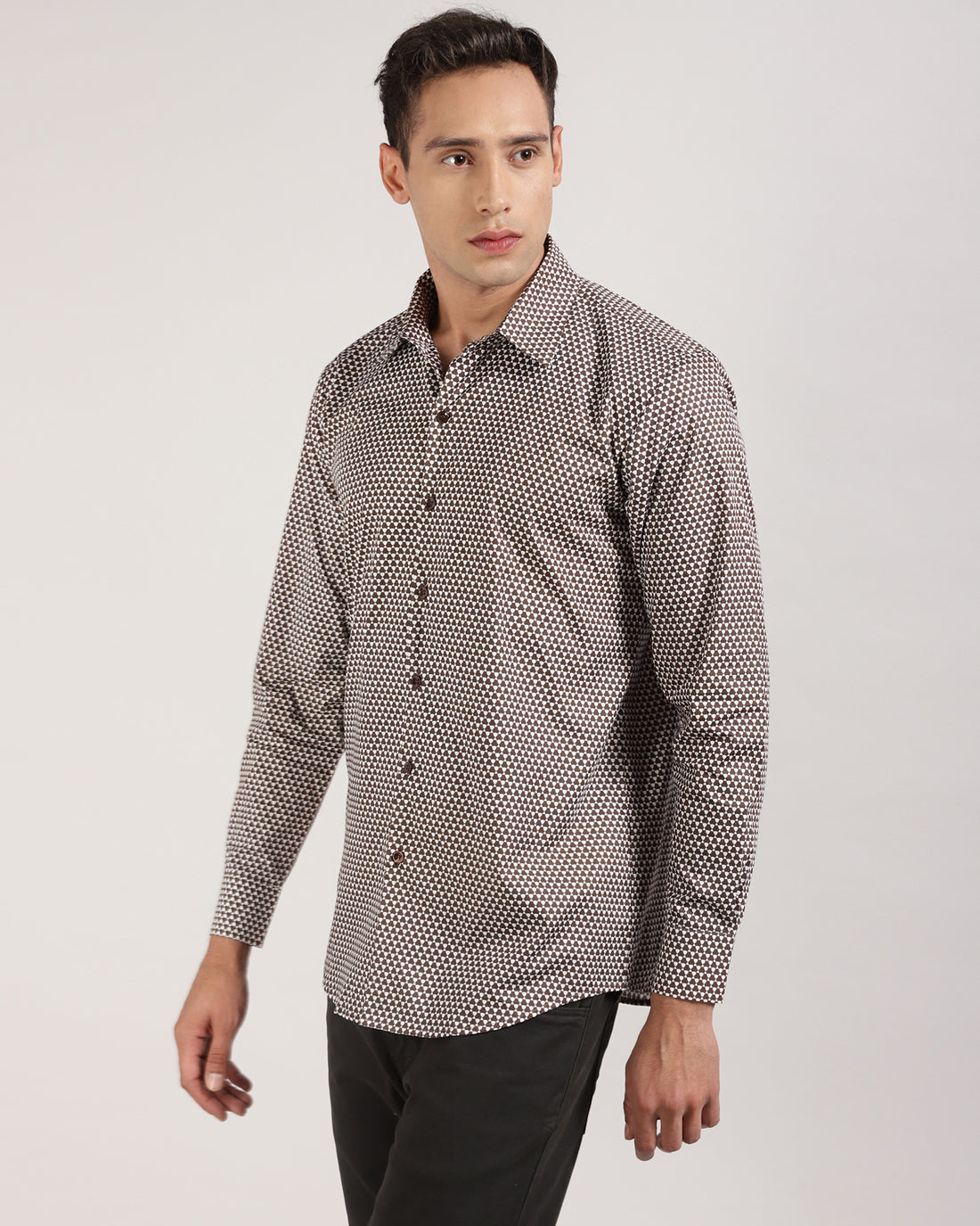 Geometric Pattern print Shirt for Men