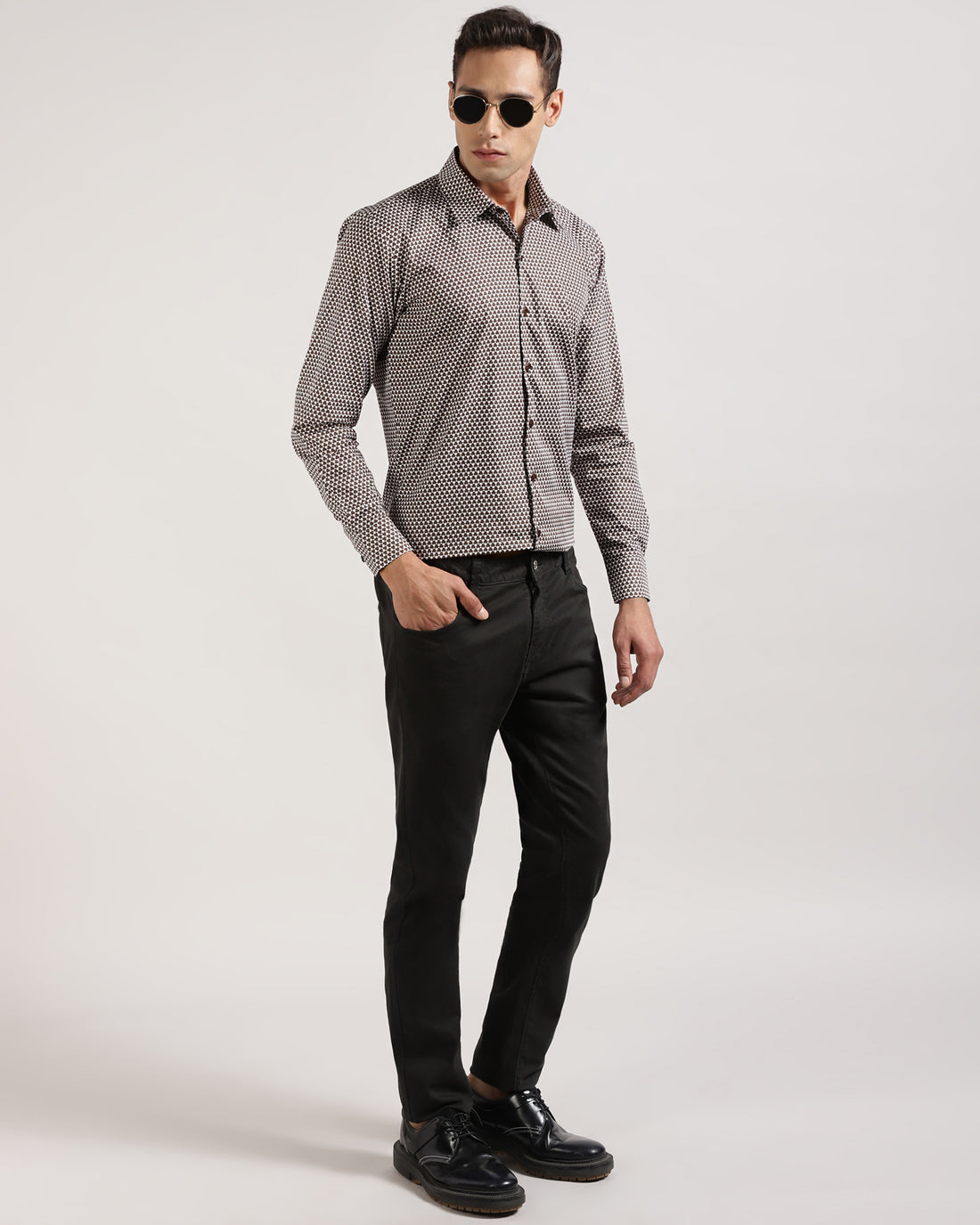 Geometric Pattern print Shirt for Men