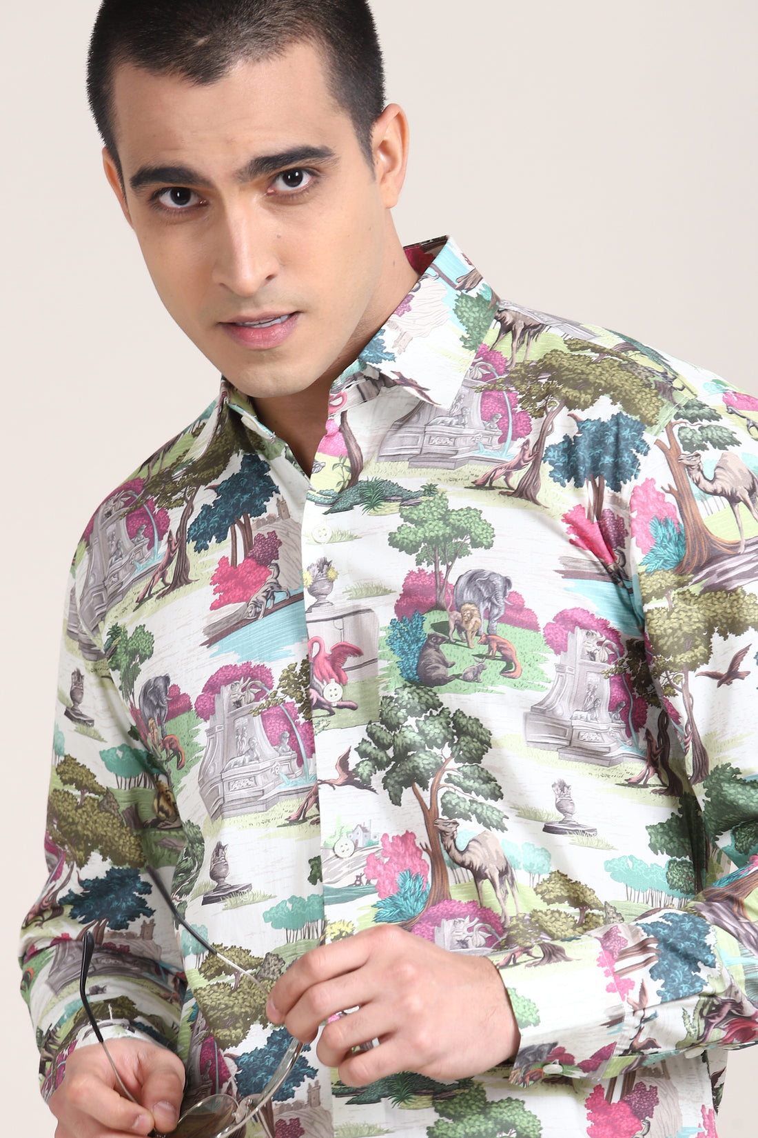 Stylish Printed Cotton Shirt for Men