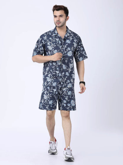Midnight Bloom- Printed Co-ord Set