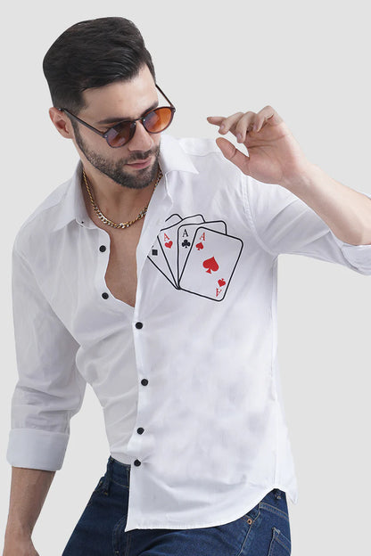 White Cards Play Designer Shirt
