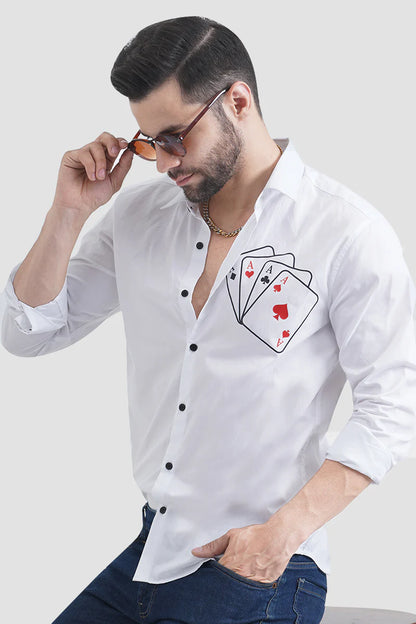 White Cards Play Designer Shirt