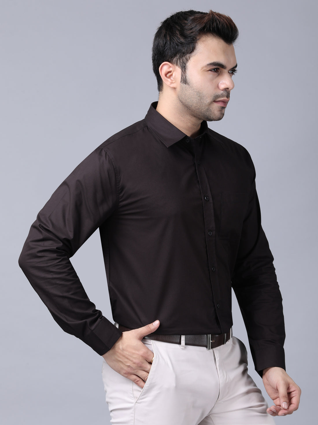 Stylish coffee brown Shirt