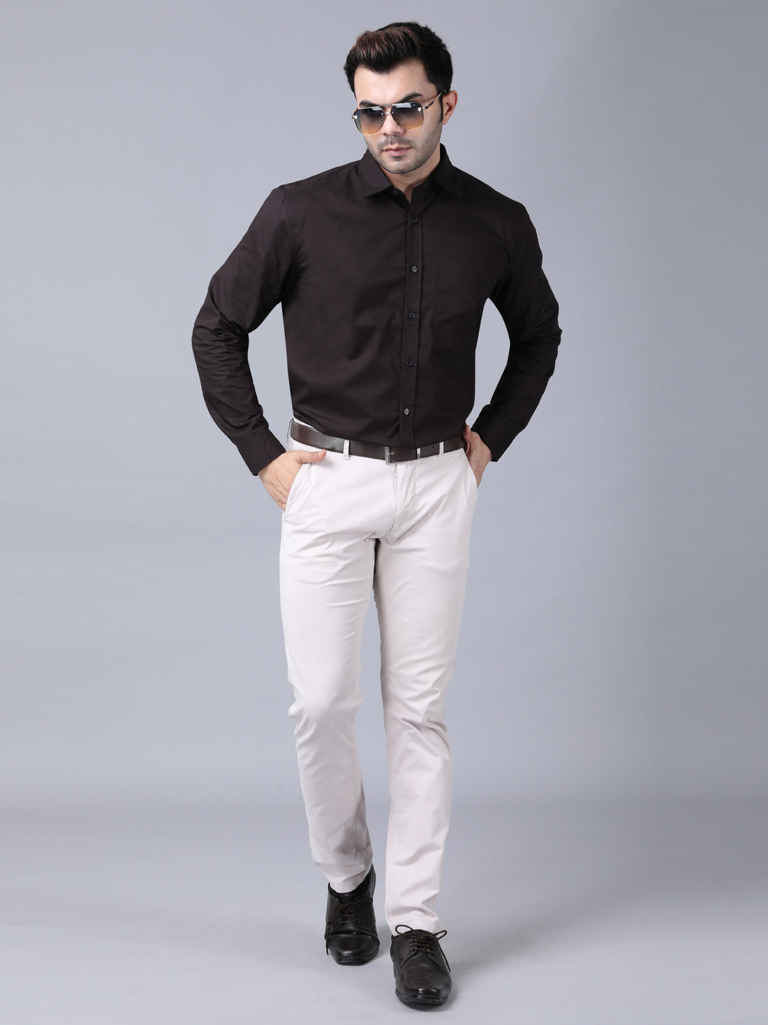 Stylish coffee brown Shirt