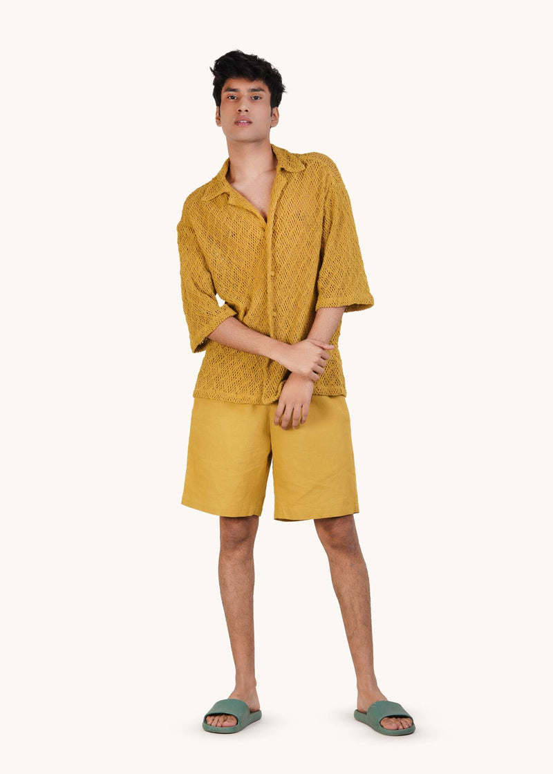 Textured Mustard Shirt