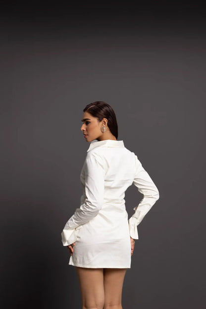 cotton and spandex versatile Serene Shirt Dress