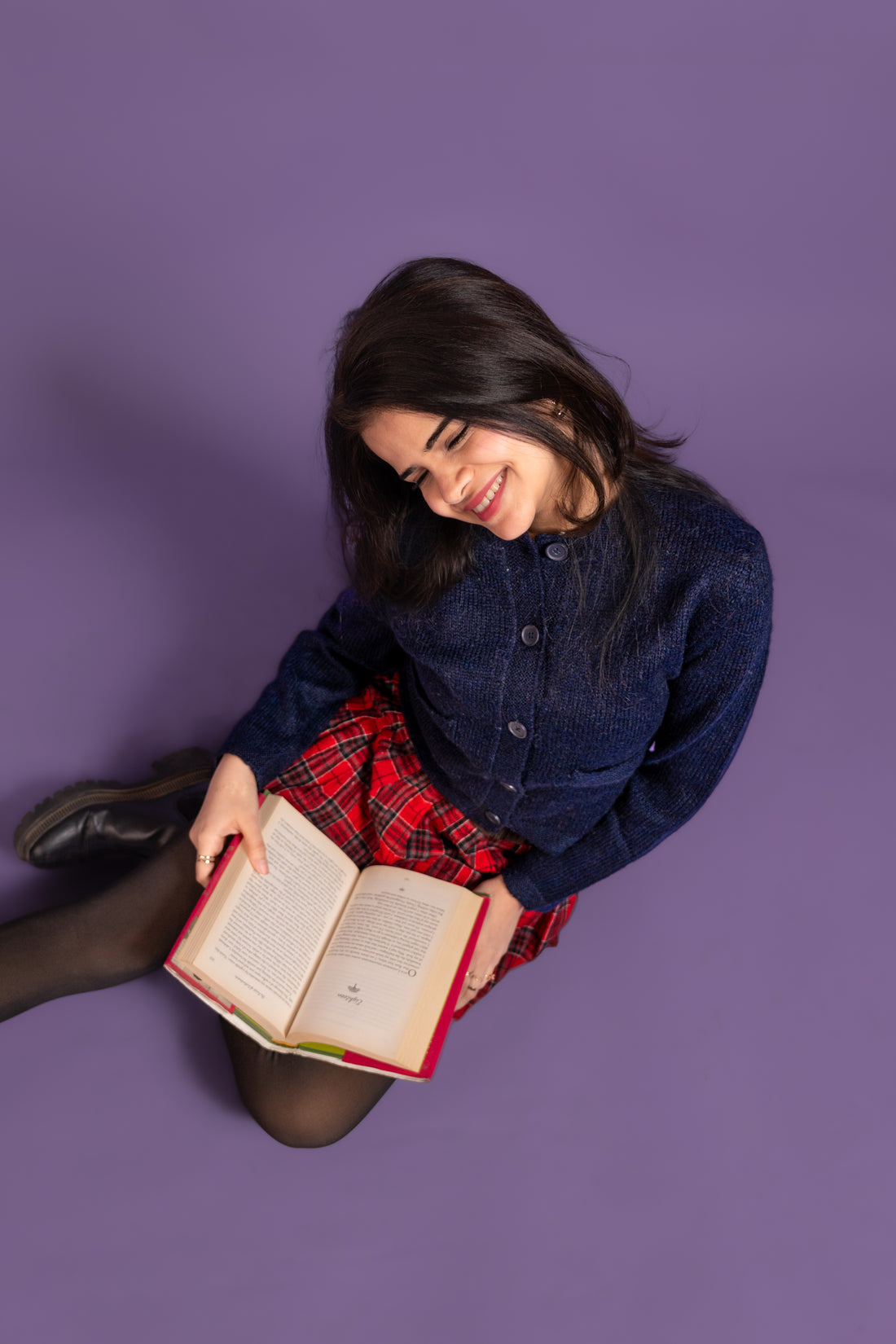 Women’s Royal Blue Buttoned Knit Cardigan