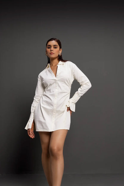 cotton and spandex versatile Serene Shirt Dress