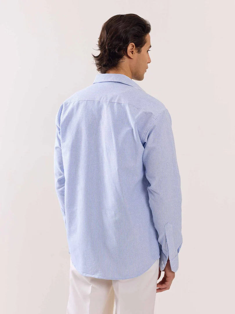 Skyline Pinstripe Cotton Shirt